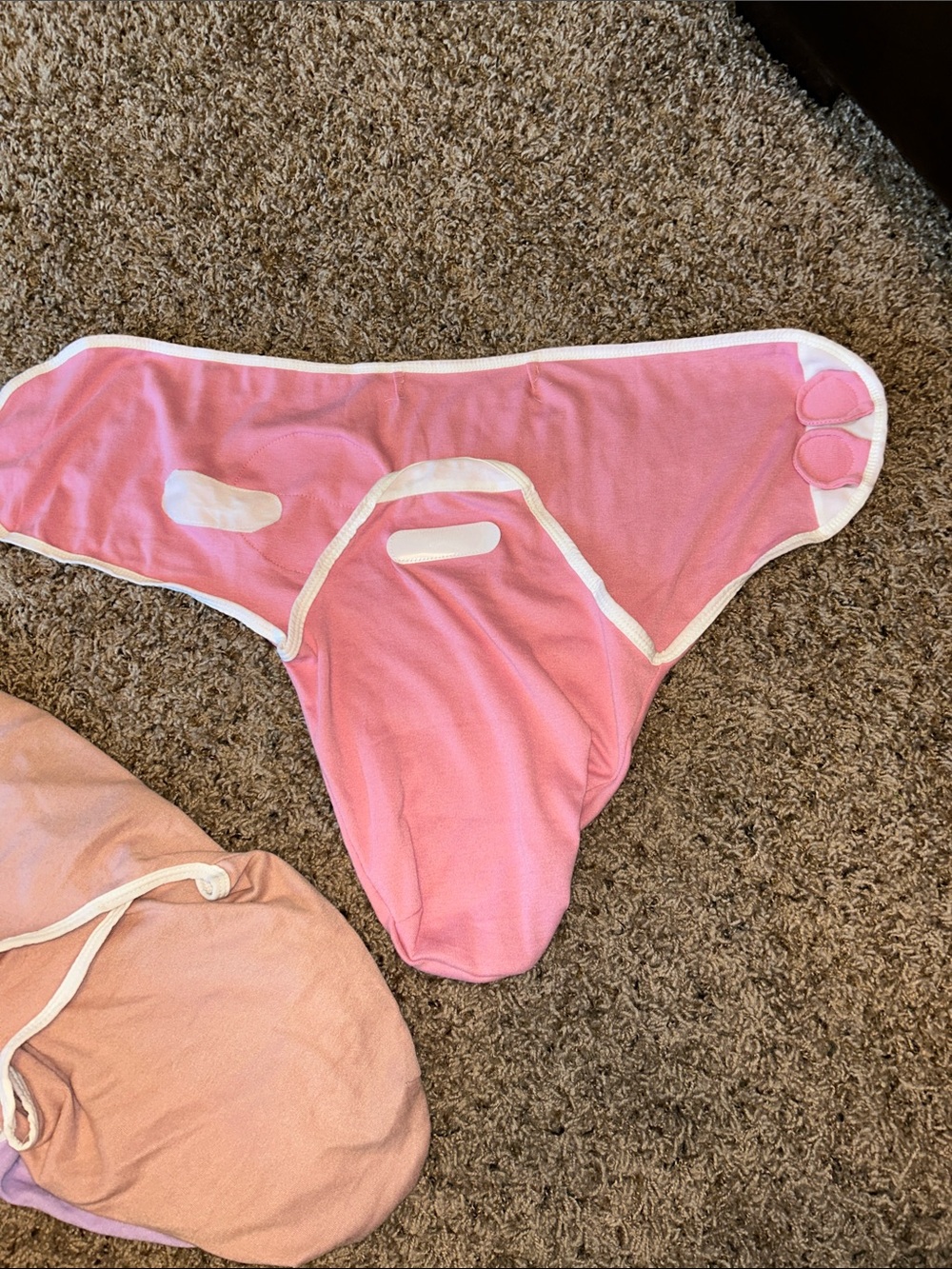 Three-Pack Infant Sleep Sacks in Pink, Tan, and Lavender - Picture 5 of 7